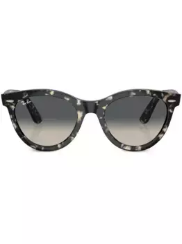 Солнцезащитные очки Wayfarer Way в круглой оправе Ray-Ban, серый