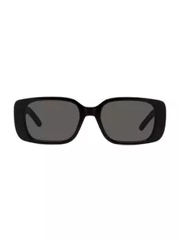 Солнцезащитные очки WilDior S2U 53MM с геометрическим рисунком Dior, черный