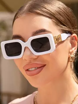 Солнцезащитные очки винтажные, белый