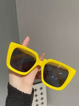 Солнцезащитные очки винтажные для женщин, желтый