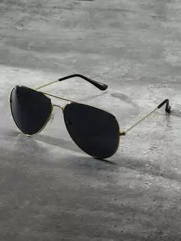 Солнцезащитные очки винтажные, золотой