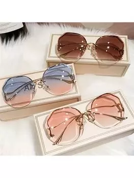 Солнцезащитные очки винтажные, золотой