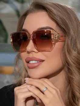 Солнцезащитные очки винтажные, золотой