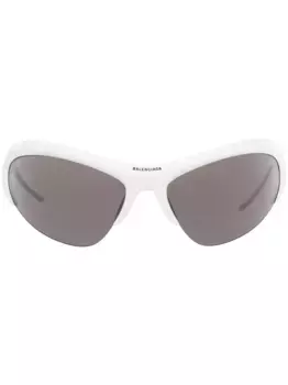 Солнцезащитные очки Wire Cat в оправе 'кошачий глаз' Balenciaga Eyewear, белый