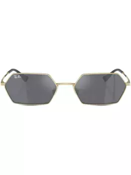 Солнцезащитные очки Yevi Bio-Based в геометричной оправе Ray-Ban, золотой
