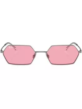 Солнцезащитные очки Yevi в геометричной оправе Ray-Ban, серый