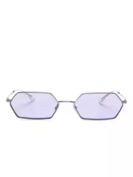 Солнцезащитные очки Yevi в геометричной оправе Ray-Ban, серебяный