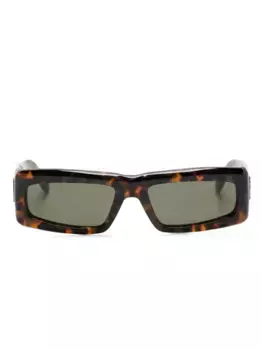 Солнцезащитные очки Yreka в прямоугольной оправе Palm Angels Eyewear, коричневый