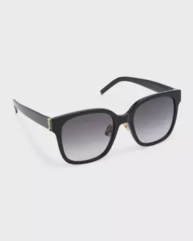 Солнцезащитные очки YSL квадратной формы из ацетата Saint Laurent