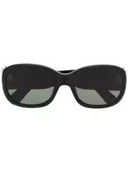Солнцезащитные очки Yves 21 в прямоугольной оправе Lesca, черный