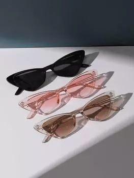 Солнцезащитные очки женские, черный / золотой / розовый