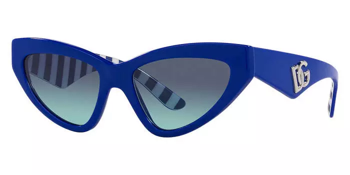 Солнцезащитные очки женские Dolce & Gabbana 55 мм синего цвета DG4439-311945-55