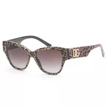 Солнцезащитные очки женские Dolce & Gabbana Leo Brown On Black 54 мм