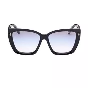 Солнцезащитные очки женские квадратные Tom Ford FT 0920 01B 57 мм, черный