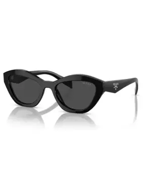 Солнцезащитные очки женские Low Bridge Butterfly, модель PR A02SF PRADA, черный