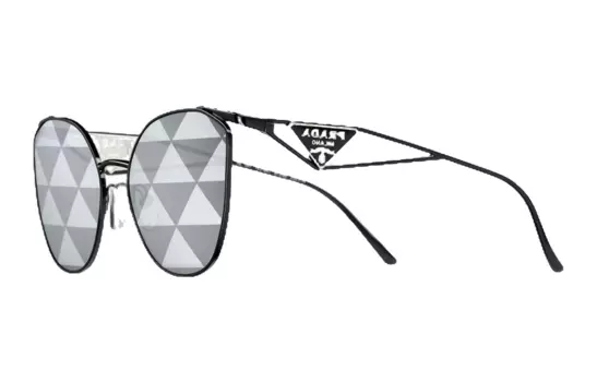 Солнцезащитные очки женские Prada с узором, черный