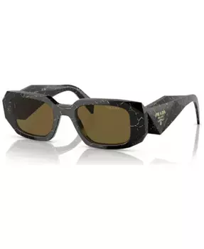 Солнцезащитные очки женские прямоугольные Symbole, модель PR 17WS PRADA, черный
