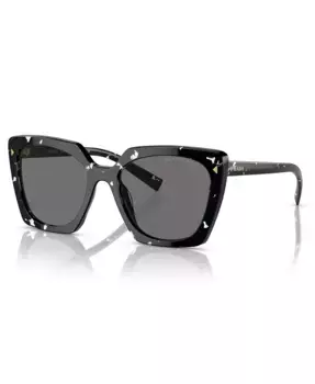 Солнцезащитные очки женские Signature Square, PR 23ZS PRADA, серый