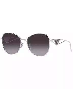 Солнцезащитные очки женские Symbol Irregular PRADA, серебряный