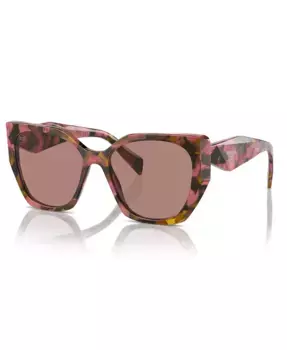 Солнцезащитные очки женские Symbole Round, PR 19ZS PRADA, коричневый
