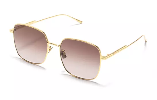 Солнцезащитные очки женские золотые Bottega Veneta, Gold