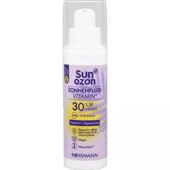 Солнцезащитный флюид с витаминами* SPF 30 sunozon, 50 ml
