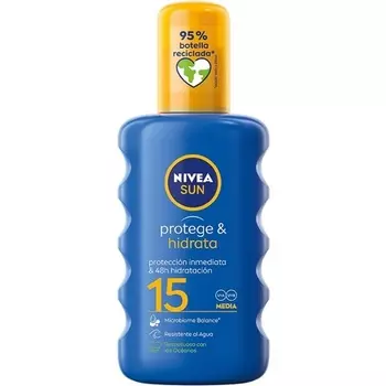 Солнцезащитный и увлажняющий спрей SPF 15 200 мл Nivea