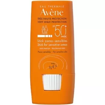 Солнцезащитный карандаш с высокой степенью защиты для чувствительных зон Spf50+ 8G, Avene