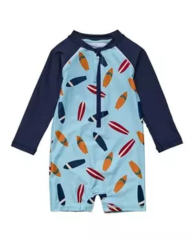 Солнцезащитный костюм Snapper Rock в стиле ретро для серфинга, синий