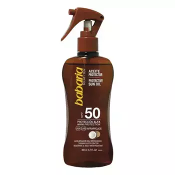 Солнцезащитный крем Aceite Protector Solar Con Coco En Spray Spf50 Babaria, 200 мл