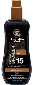Солнцезащитный крем Australian Gold Spray Gel mit Bronzer LSF 15