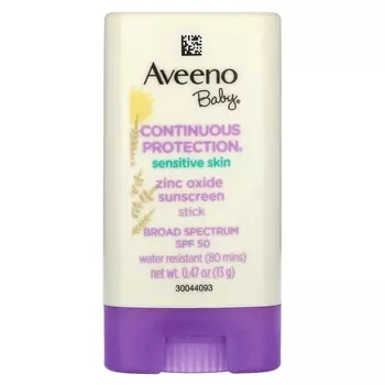 Солнцезащитный крем Aveeno Baby SPF 50, с оксидом цинка, без запаха, 13 гр.