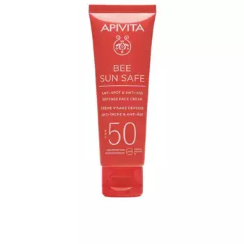 Солнцезащитный крем Bee Sun Safe Crema Facial Antiedad Y Antimanchas Spf 50 Apivita, 50 мл