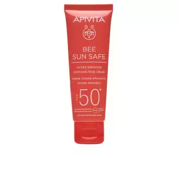 Солнцезащитный крем Bee Sun Safe Hydra Sensitive Crema Facial Calmante Spf 50+ Sin Fragancia Apivita, 50 мл