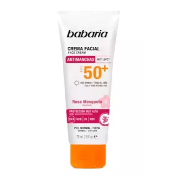 Солнцезащитный крем crema solar antimanchas Babaria, объем 75 мл