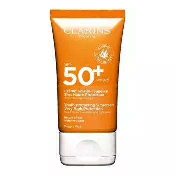 Солнцезащитный крем crema solar juventud muy alta proteccin spf 50+ Clarins, объем 50 мл