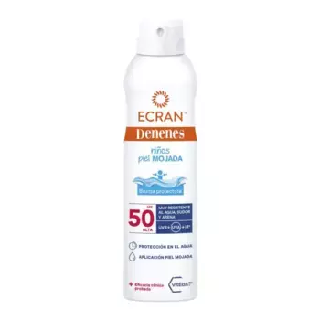 Солнцезащитный крем denenes wet skin protector solar spray Ecran, объем 250 мл
