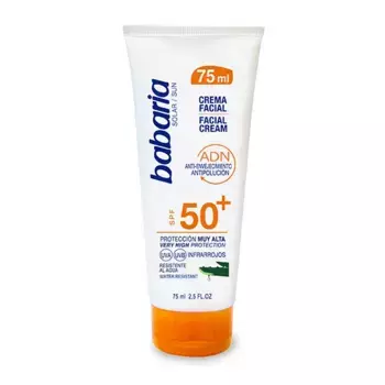 Солнцезащитный крем для лица Crema Solar Facial Aloe Vera SPF50+ Proteccin Muy Alta Babaria, 75 ml