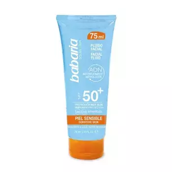 Солнцезащитный крем для лица для чувствительной кожи Solar Sun Fluido Facial Piel Sensible SPF 50 Babaria, 75 ml