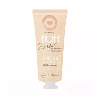 Солнцезащитный крем для лица с фильтром Spf50 50 мл, Fluff