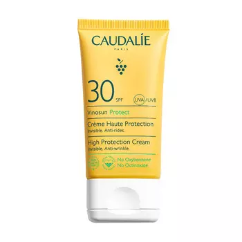 Солнцезащитный крем для лица с SPF30 vinosun high protection cream spf30 Caudalie, 50 мл