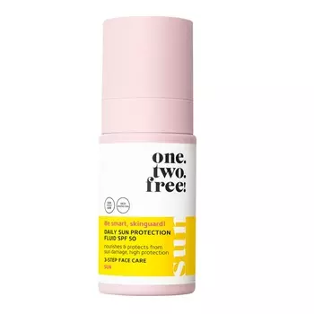 Солнцезащитный крем для лица SPF 50 daily sun protection fluid spf 50 One.Two.Free!, 30 мл