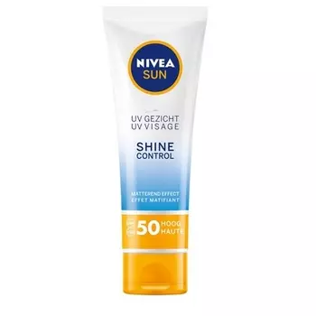 Солнцезащитный крем для лица Sun Uv Face Shine Control Spf50 - солнцезащитный крем для лица с высокой степенью защиты Nivea
