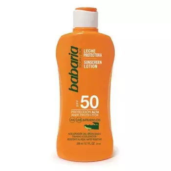 Солнцезащитный крем Leche Corporal Aloe Vera Spf50 Babaria, 200 мл