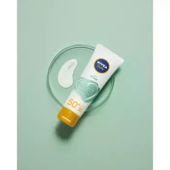 Солнцезащитный крем mineral proteccin muy alta uv spf 50+ uv crema facial Nivea, объем 50 мл
