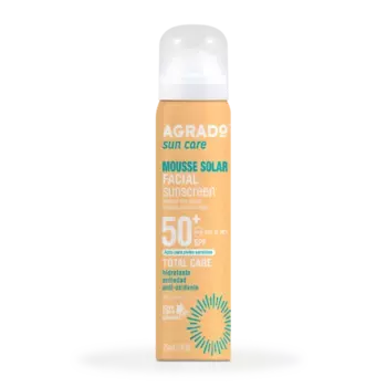Солнцезащитный крем mousse facial solar spf50+ Agrado, объем 75 мл