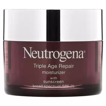 Солнцезащитный крем Neutrogena Triple Age Repair Moisturizer SPF 25 широкого спектра, 48 г