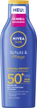 Солнцезащитный крем NIVEA SUN Schutz & Pflege Sonnenmilch LSF 50+