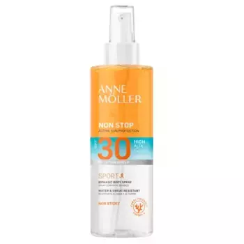 Солнцезащитный крем non stop spray corporal bifsico spf30 Anne Moller, объем 150 мл