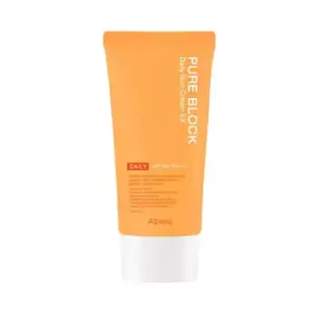 Солнцезащитный крем pure block daily protector solar spf 50+ pa++++ A'Pieu, объем 50 мл